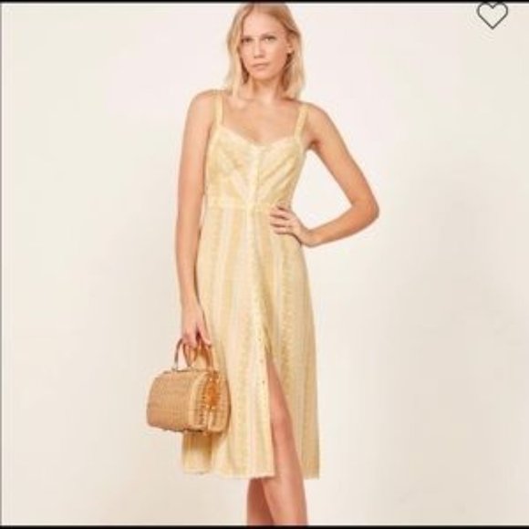 Reformation Dresses & Skirts - NWT Reformation Sandalwood Midi 'Clara' Dress, sz0